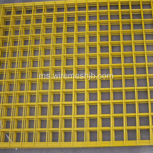 Warna Kuning PVC Bersalut Welded Wire Mesh Panels